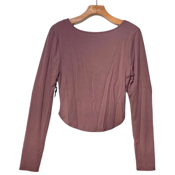 Almost Famous Brown Long Sleeves Top Size XL - Picture 4 of 8